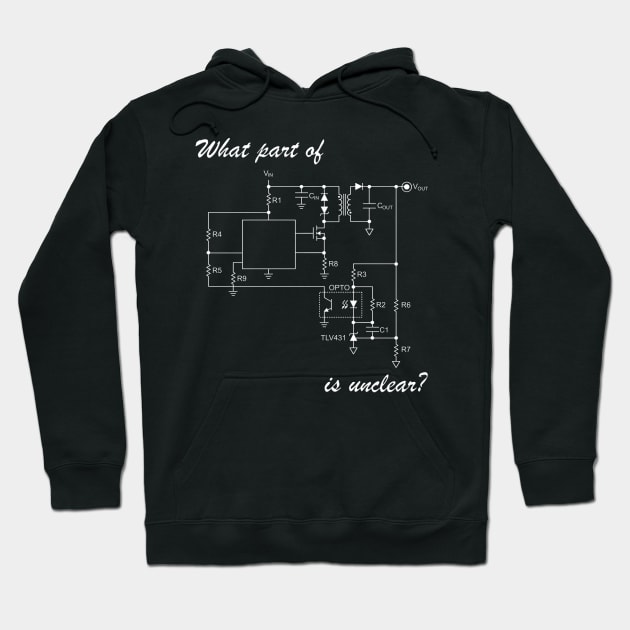 What part of (flyback circuit) is unclear? Hoodie by JAC3D